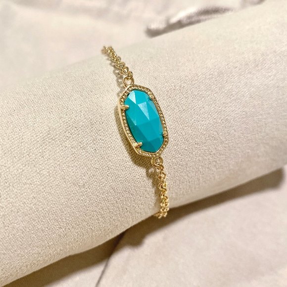 Kendra Scott Jewelry - New Kendra Scott Elaina Gold Turquoise Bracelet
